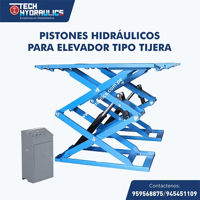 pistones hidráulicos para elevador tipo tijera
